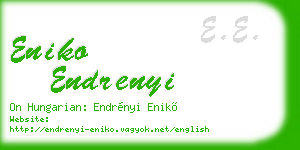 eniko endrenyi business card